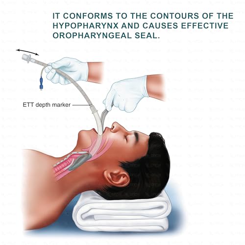 Image of OTICA Sterile Laryngeal Mask Airway - Disposable LMA | Silicone material | Size-4 No.