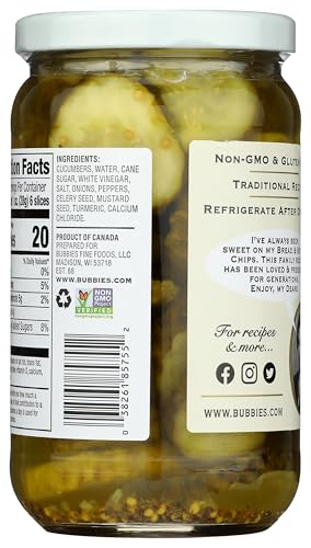 BUBBIES OF SF Bread & Butter Pickle Chips, 16 FZ - Thumbnail 3