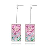 Demon Slayer Tanjiro Earrings - Kimetsu No Yaiba Cosplay Acrylic Drop Earrings - Good Ideal For...