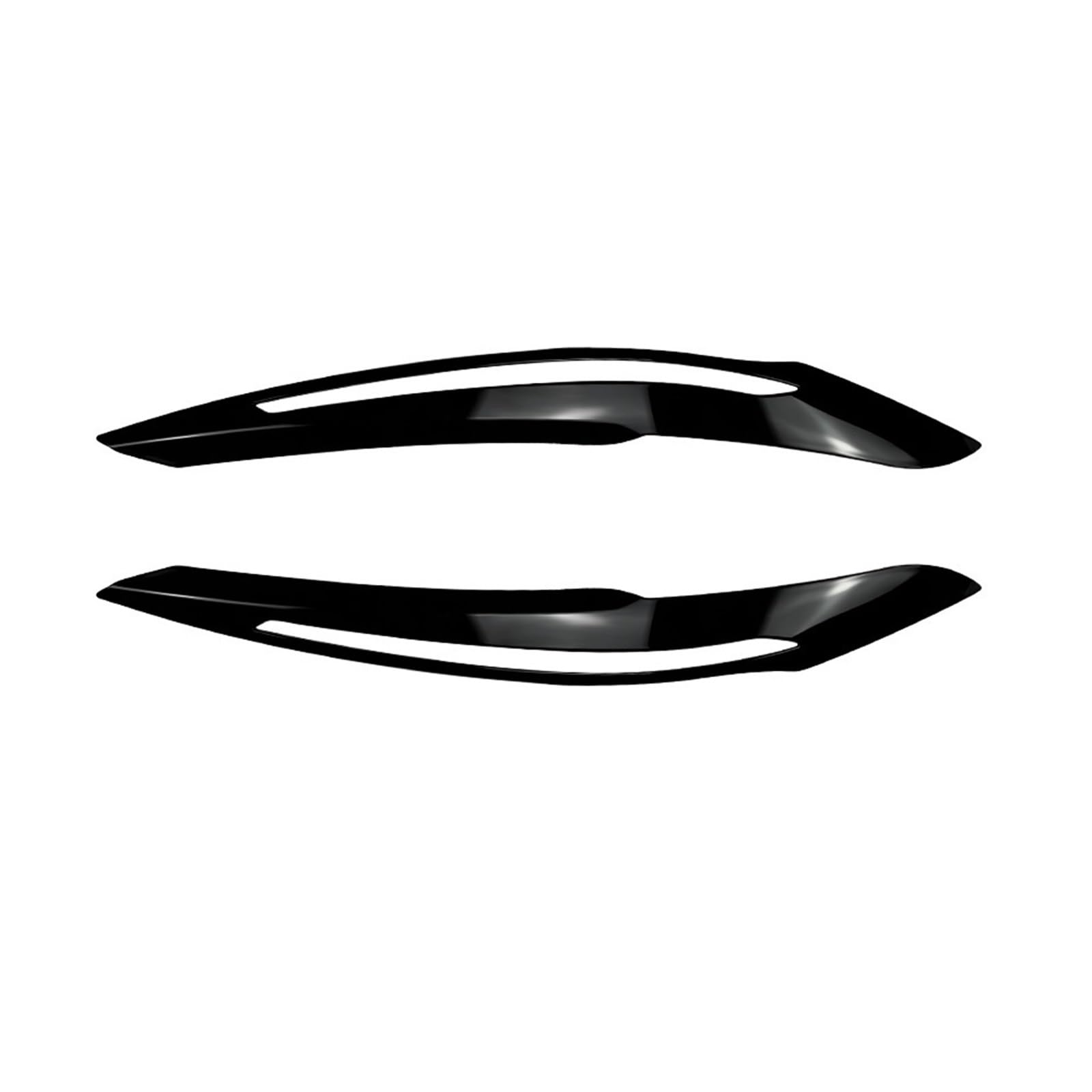1 para czarnych reflektorów samochodowych, nakładki na powieki, pasujące do serii 1 F20 F21 2011-2014, naklejki samochodowe, nakładki na powieki(Glossy black)