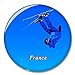 France Ski Val d'Isère Aimant de réfrigérateur Aimant décoratif décapsuleur Touristique Ville Voyage Souvenir Collection Cadeau Fort réfrigérateur Autocollant