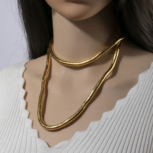 Bendable Snake Chain Versatile Necklace Armband Bracelet and Choker, Flexible Twisty Multi-purpose Necklaces Bracelets DIY Trendy Jewelry Gift for Women Men2