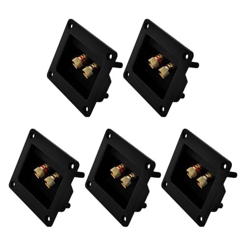 Caja terminal cuadrada de cobre puro para altavoz y subwoofer doméstico