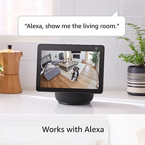 Ring Pan Tilt Stick Up Cam Plug-In, 1080P Hd Plug-In Indoor/Outdoor Camera With 360° Pan-Tilt, Color Night Vision, Live View, Two-Way Talk, Built-In Siren, Motion Detection, Works With Alexa, White #TOP4