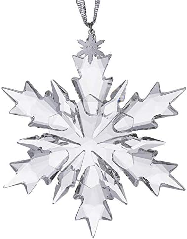 SIYOUKI Chrismats Gift Fantasy Elf Pendant, Crystal Snowflake Christmas Ornaments，Crystal Hanging Decorations (Clear)