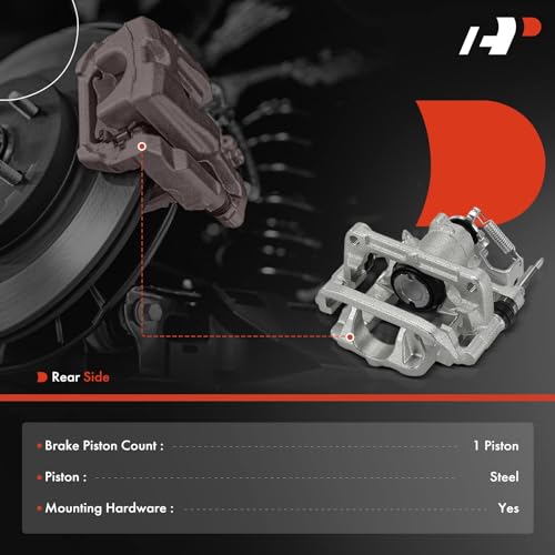 Image of A-Premium Rear Disc Brake Caliper with Bracket | Compatible with Buick Verano 2012-2017, Cascada 2016-2019, Corrosion-resistant, Direct-fit