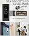 Metal No Soliciting Sign for Front Door - Fits Any Doorbell, NO SOLICITING & DO NOT DISTURB - Dual Purpose Sign, Easy install (Dark Gold)