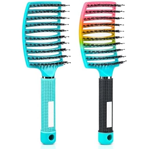 hair brush - (Purple+Blue) (Blue+Colorful) Cover