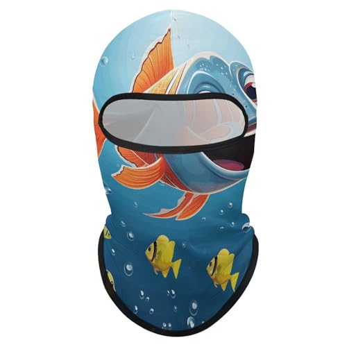 Balaclava de Pescado bajo el Mar para Hombres y Mujeres, Máscara Facial de Protección Solar Transpirable con Cubrecabeza Completo para Senderismo, Ciclismo, Correr, Conducción miniatura 7