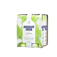 Absolut Lime Vodka and Soda, 250 ml (pack of 4)