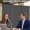 3-Panel Folding Privacy Screen, 6 Ft Portable Room Divider for Separating Spaces,102 W x 70 H Freestanding Partition Room Panel,Grey