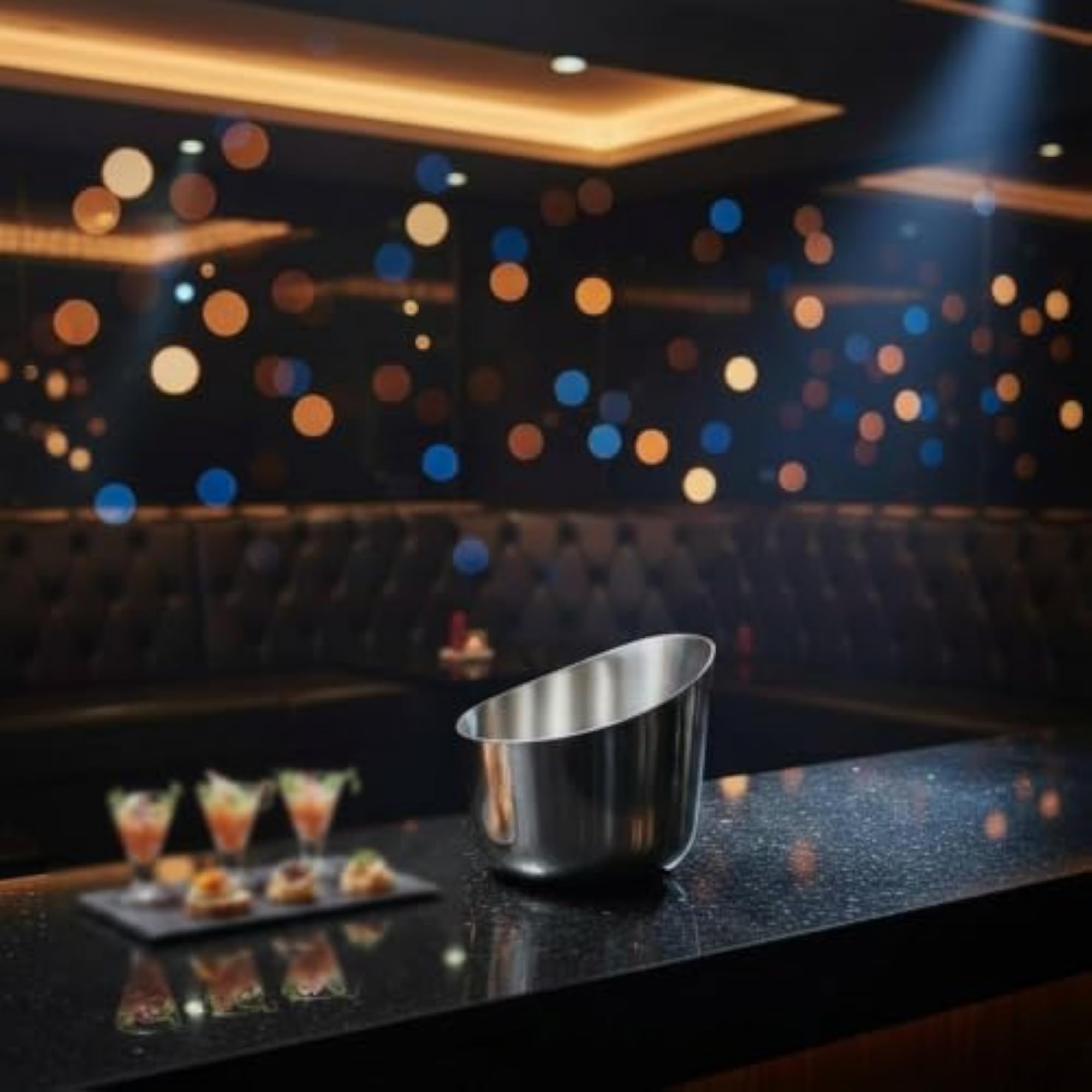 Stainless Steel Ice Bucket for Easy Cleaning, Rust-Resistant