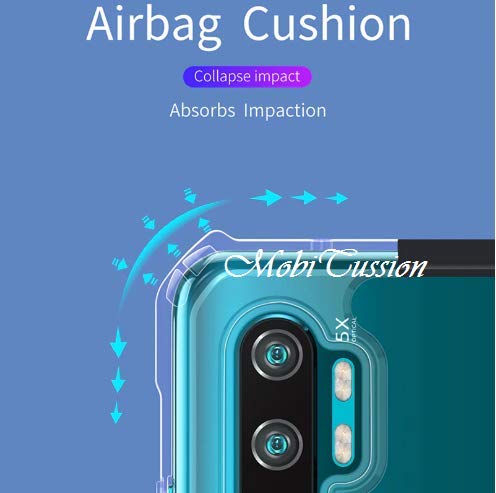 Image of MOBITUSSION Polycarbonate Shockproof Transparent Slim Back Cover For Samsung M30S /Samsung M21 (Black)