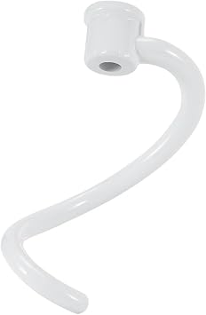 AD-Spiral Dough Hook Replacement,Compatible For Kitchen, Aid Mixer - Coated Dough Hook For K5SS K5A KSM5 KS55 Pro 600 Beater Attachment