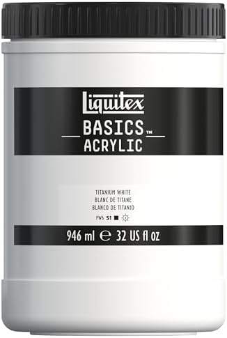 Liquitex BASICS Acrylic Paint 946 ml, Titanium White