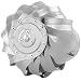 PrimeMatik KH040-VCES Sombrero Extractor de Humos galvanizado Giratorio para Tubo de 100...