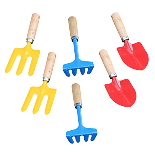 Kisangel 2 Sets Colorful Gardening Tool for and Shovel Rake Playset for Outdoor Fun The Garden Beach for Creative Play and Learning