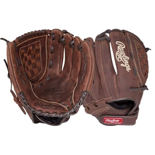 Rawlings Player Preferred Baseball Glove, Regular, Baseball/Softball Pattern, Basket-Web, 12-1/2 Inch