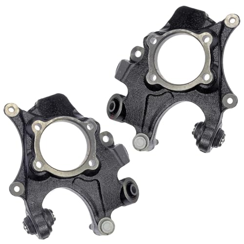 Image of Detroit Axle - 4pc FWD Rear Knuckles Kit for 2007-2009 Hyundai Santa Fe 2007-2012 Veracruz, 2008 Passenger and Driver Side Steering Knuckles Wheel Bearing Hubs Assembly Replacement