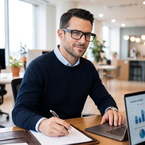Rugged TR90 Progressive Multifocus Reading Glasses Men +225 — 사진 2