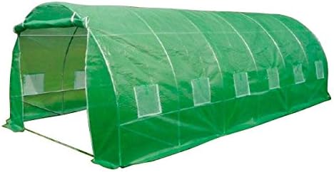 6m x 3m Polytunnel "Strongest In It's Class" a fully Galvanised Structure with more internal bracing than all other similar tunnels! 4 Diagonal Bracing NOT 2, 3 Full Length Roof Bracing NOT 2. FREE PolyTunnel Grow book with all orders