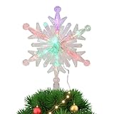 Puntale Per Albero Di Natale Con Di Neve Illuminato - Puntale Decorativo Per Albero Con Diverse Modalità Di Illuminazione, Decorazioni Durevoli Con Fiocchi Di Per Natale | Di P