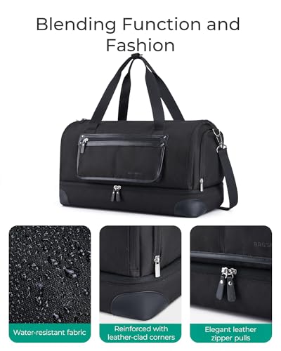 BAGSMART Medium Garment Bags for Travel, Convertible Travel Garment Duffle Bag Suit Bags for Women, 2 in 1 Garment Bags with Shoe Compartment2