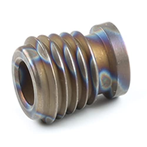 Fanycs Titanium Knife Lanyard Bead Pendant Necklace Bead Pendant EDC Knife Jewelry Lanyard Parachute Cord Zipper Pull Paracord (L-Burnt titanium) by Fanycs - Used condition - US$7.47