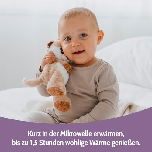 Habibi Premium MIDI – Wärmestofftier Erdmännchen • Wärmekissen mit herausnehmbarem Körnerkissen • Für Mikrowelle • Kuscheltier für Baby & Kind