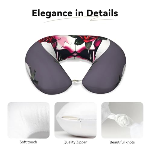 Almohada Cervical de Poliéster Negra para Viaje miniatura 4