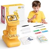 Yidoroye Microscope Numérique pour Enfants, 1200X Microscope Enfant, 2.4' Microscope Jouet Sciences Éducatives, Cadeau Parfait pour Les Garçons et Les Filles de 3 4 5 6 7 8 9 10 11 12 Ans