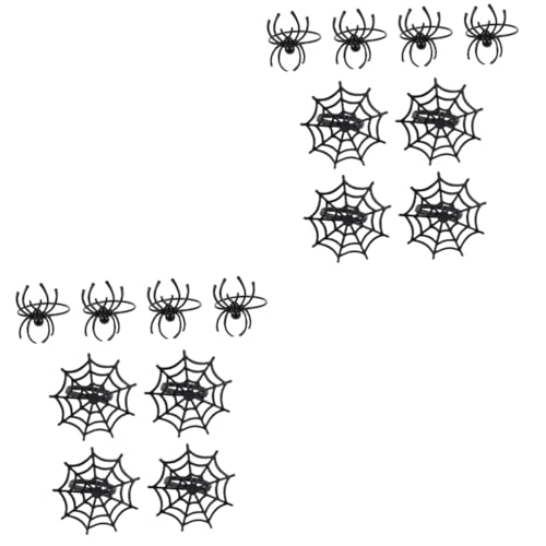 Cabilock 2 Juegos Hebilla De Servilleta De Halloween Decoraciones De Halloween Aterradoras Víspera De Todos Juguetes Arañas Halloween Aranhas Halloween Aleación Black 8 Uds * 2