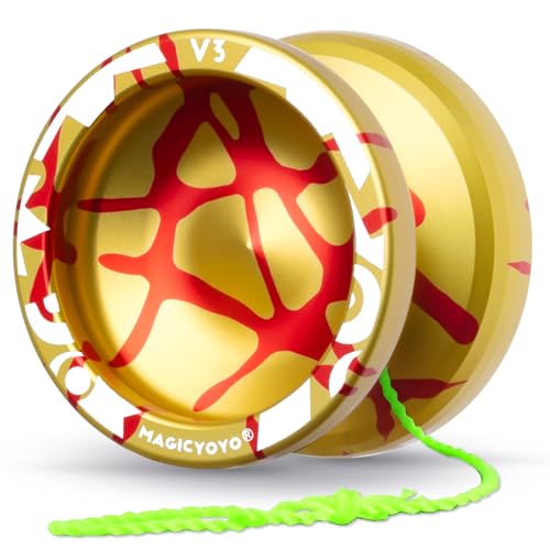 MAGICYOYO V3 Dual Purpose Metal Yoyo for Kids 8-12 & Adults, Responsive Yoyo Professional and Unresponsive Yo yo for Adults, Trick Yo-yo with 12...