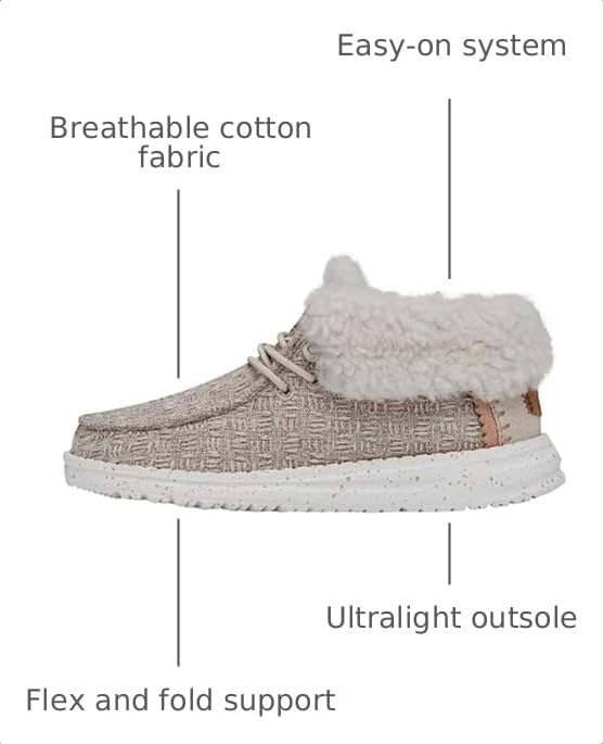 Image of HEYDUDE Wendy Sport Mesh Loafers for Kids Girls - Textile Upper - Two-Eyelet Lace Closure - Slip-on Style