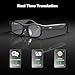iTour A1 Smart AR Glasses, Two Way Real-Time Translator 110 Languages with iTourAR App, Offline Translation, Speech Recognition, Teleprompter, AI Assistant, AI Glasses for Travel, Meeting & Learning