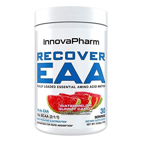 InnovaPharm Recover EAA Powder Watermelon Gummy Candy 19.5 Ounces Cover