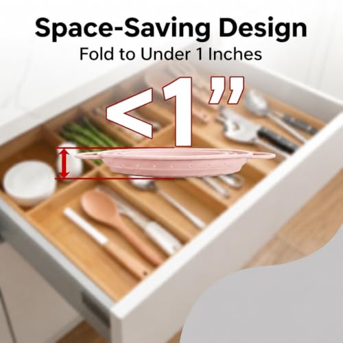 Collapsible Silicone Colander Set of 3, Tongs Included by DYONDER - Used condition - Image 7