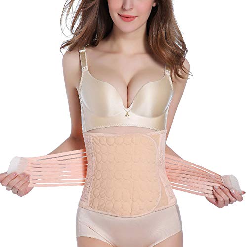 Shaoyao Mujer Transpirable Fajas Reductoras De Cintura Corsets Adelgazantes Cinturilla Desnudo M