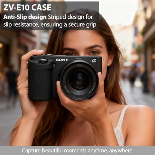 Funda de silicona para cámara Sony ZV-E10 Vlog estilo miniatura 2