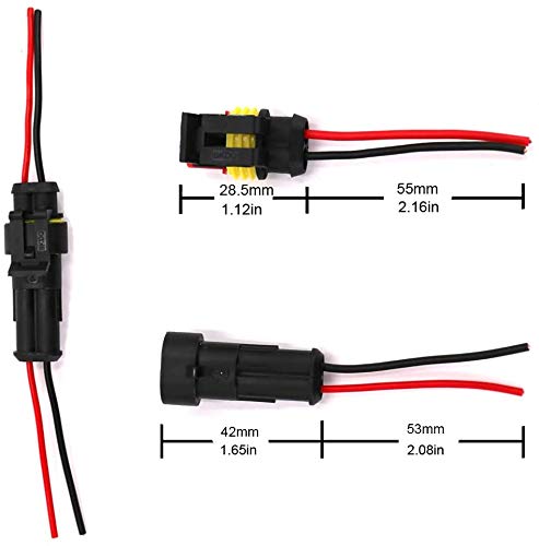 Kfz Kabel Stecker 10x H-Stecker 2-polig Für Auto & LKW