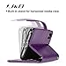 J&D Case Compatible for Galaxy Note 9 Case, RFID Blocking Wallet Case, Slim Fit Heavy Duty Protective Shock Resistant Flip Cover Wallet Case for Samsung Galaxy Note 9 Wallet, Purple