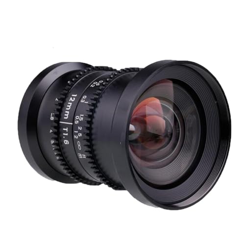 Objectif cinéma 4K T1.6 12mm Panasonic MFT - Idéal pour vos tournages de courts-métrages de nuit
