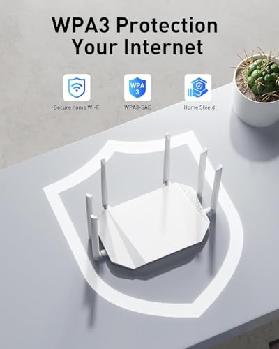 Image of WiFi Router Routers for Wireless Internet - AX3000 WiFi 6 Router with 6 Wi-Fi Antenna Covers up to 3500 sq.ft, Connect 105 Devices,Gigabit Routers for Home Wi-Fi IPV6 Wireless