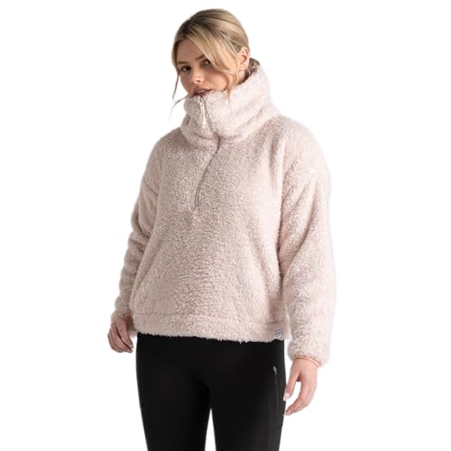 Craghoppers Womens Bronagh Sherpa Fleece Half-Zip Pullover, Pink Dusk Marl, 6