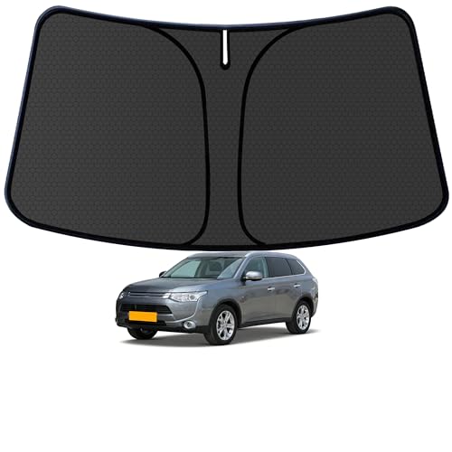 Outlander Sport (Not Fit for Outlander) Windshield Sun Shade for 2011-2025 Blocks UV Rays Accessories,1:1 Custom Foldable Thickened Wear-Resistant Front Window Sunshade Visor,Keeps Your Car Cooler