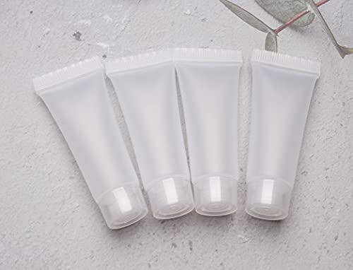 Sowaka Empty Refillable Tube 20 Pcs 10 Ml Plastic Squeezable Soft Cosmetic Containers Travel Bottles Holder For Lotion Cosmetic Makeup Sample Vial Jar Pot Case Diy Project #TOP2