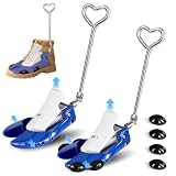Failenfeivp Boot Stretchers for Cowboy Boots 2 PCS Boot Stretchers for Wide Feet Men Adjustable Length & Width for Men Women (Blue)
