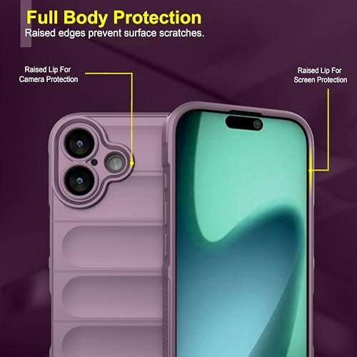 Image of amazon basics Back Case Cover for iPhone 17 | Compatible for iPhone 17 Back Cover | Liquid Silicon Magic Case with Camera Protection | Lavender