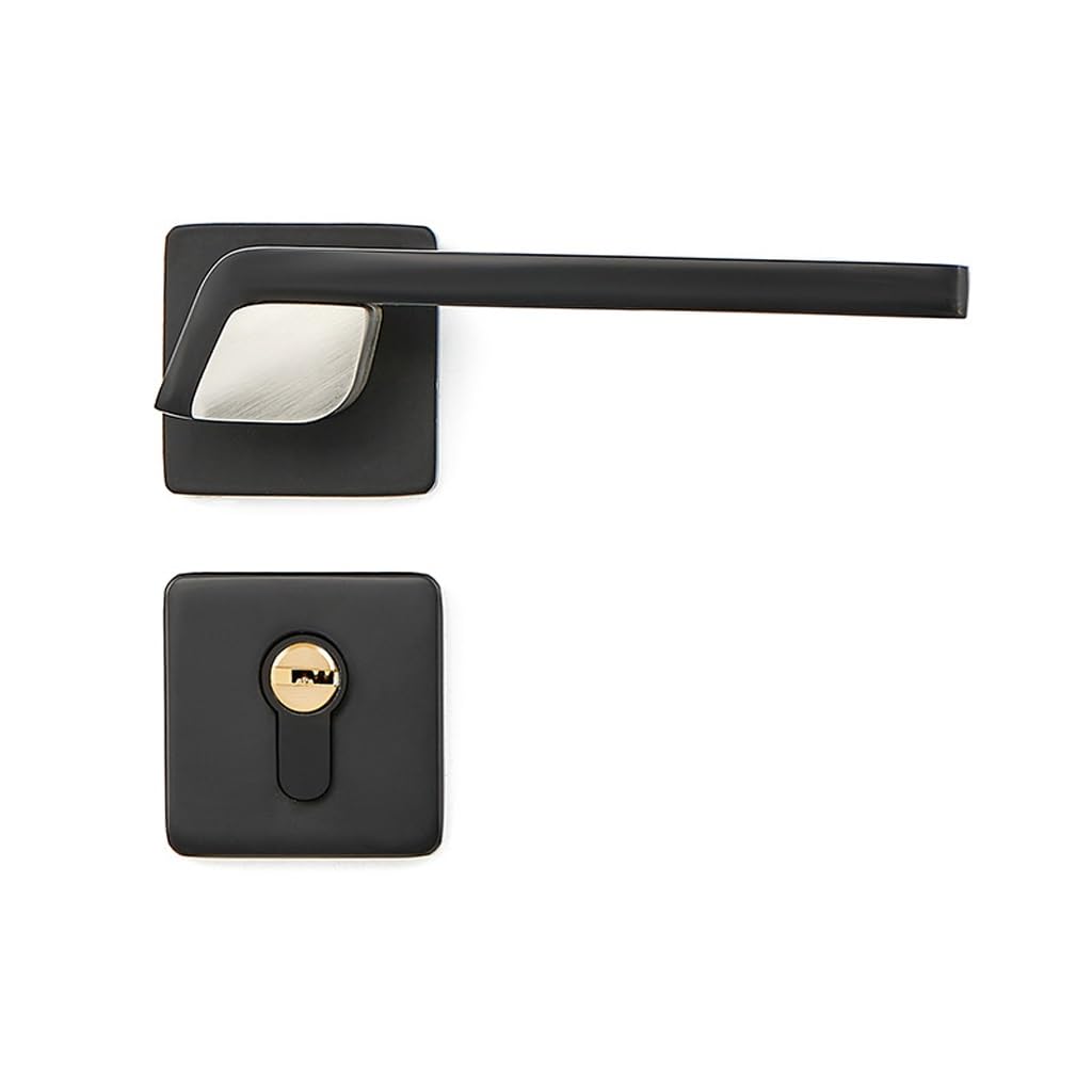 Poignée de porte en bois fendue avec serrure magnétique intérieure