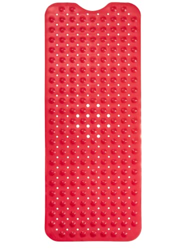 ENKOSI Non-Slip Bath & Shower Mat 40x16 Extra Long Suction & Drain Holes